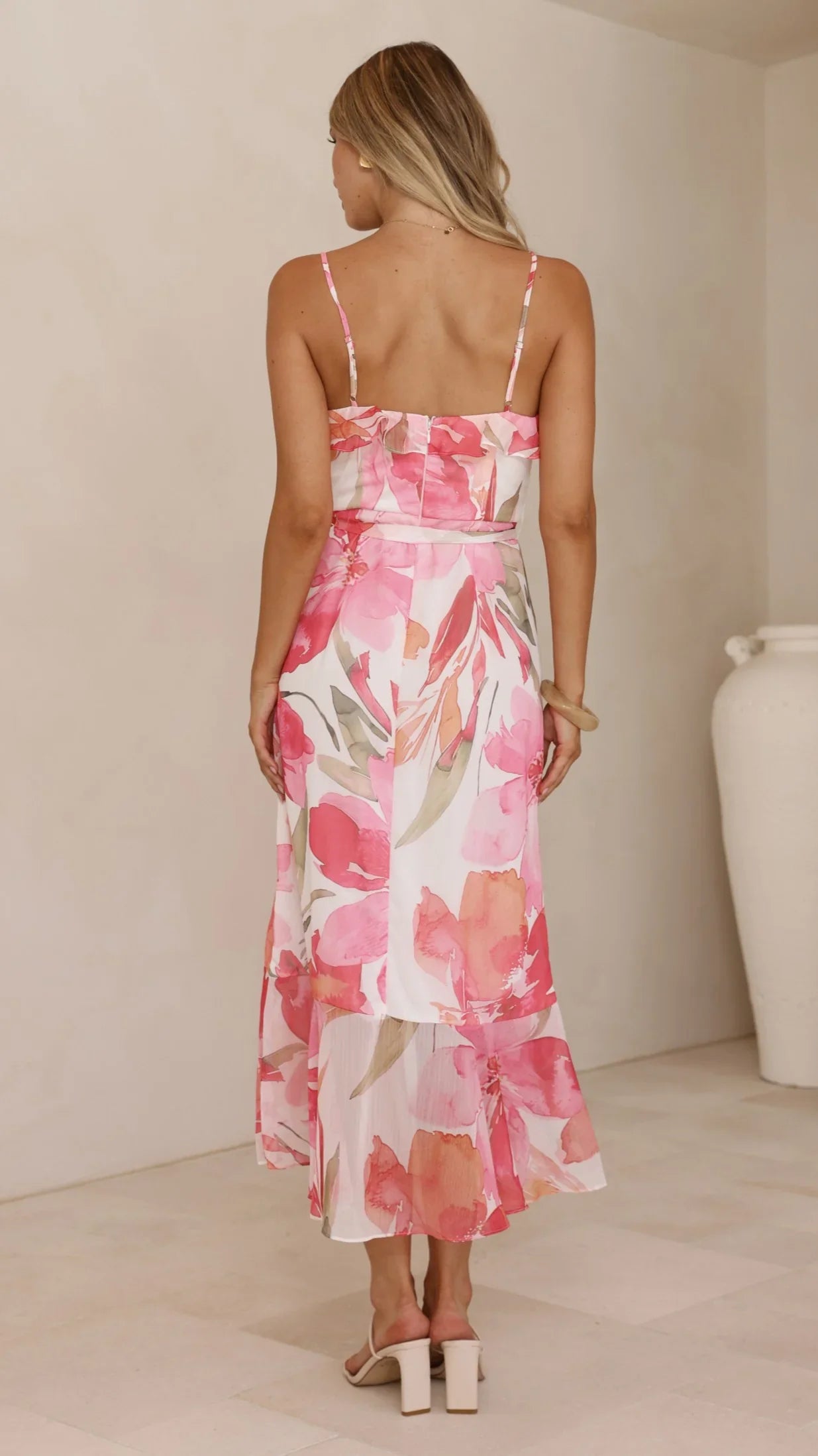 Skyla Maxi Dress Pink Floral