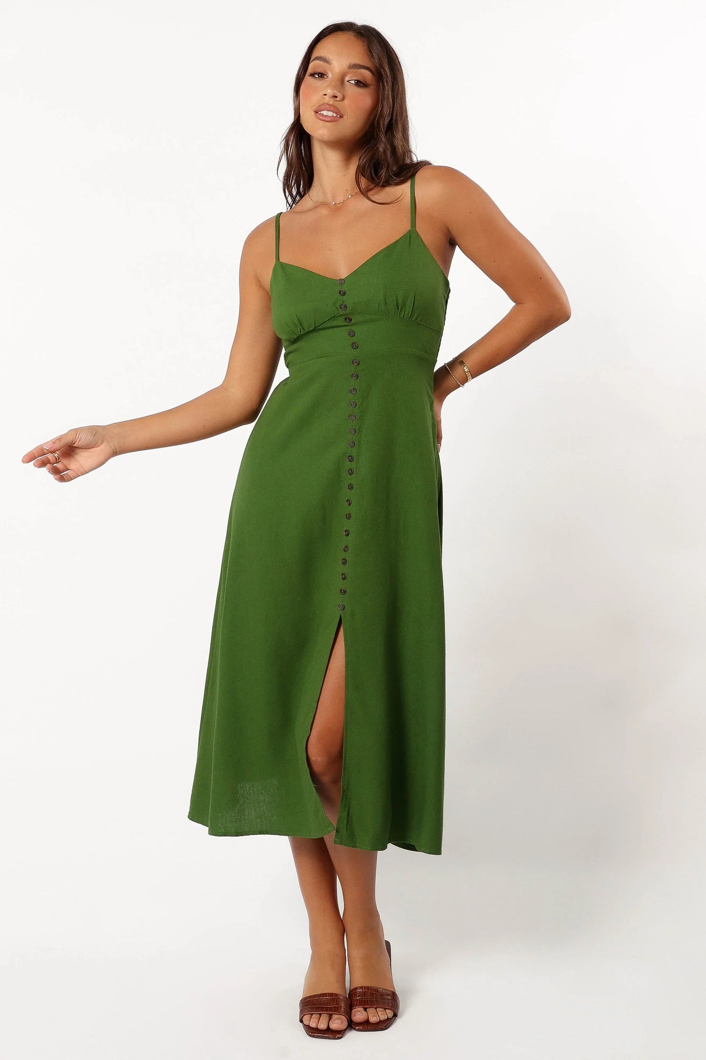 Darby Midi Dress Ibiza Green