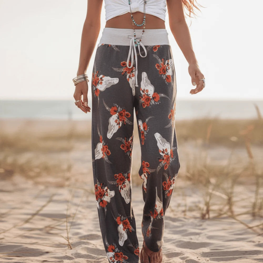 Casual Print Sweatpants