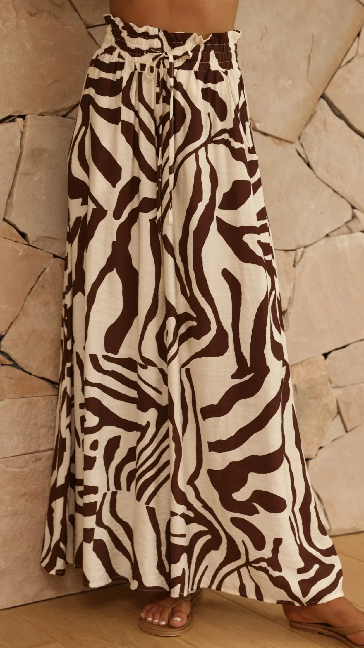 Avery Wide Leg Pants Luna Mocha