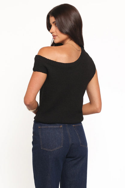 Coco Knit Top Black