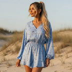 Boho Floral V Neck Romper