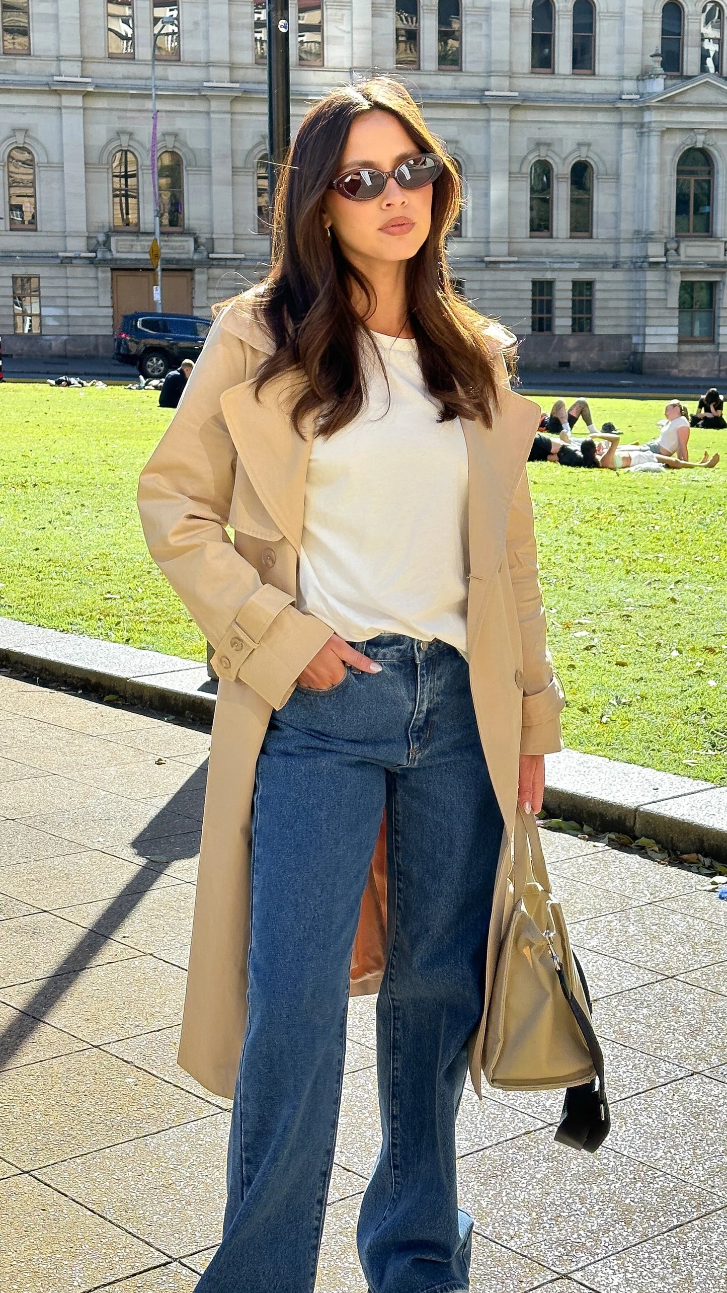 Byron Trench Coat Camel