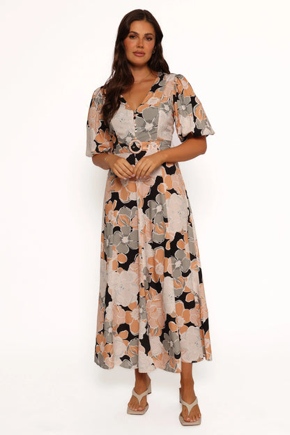 Tiarni Maxi Dress Black Floral
