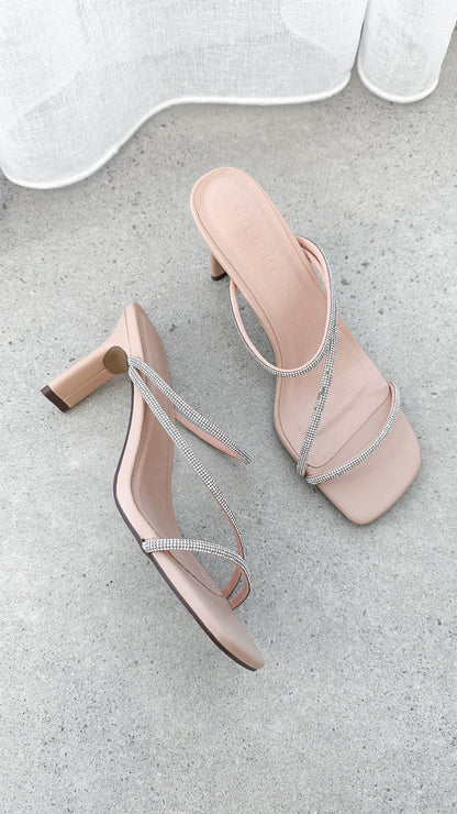 Femi Heel Nude Diamante