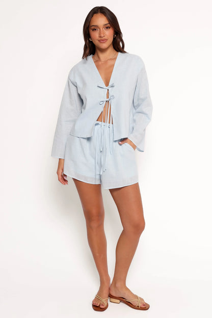 Flynn Short Set Pale Blue