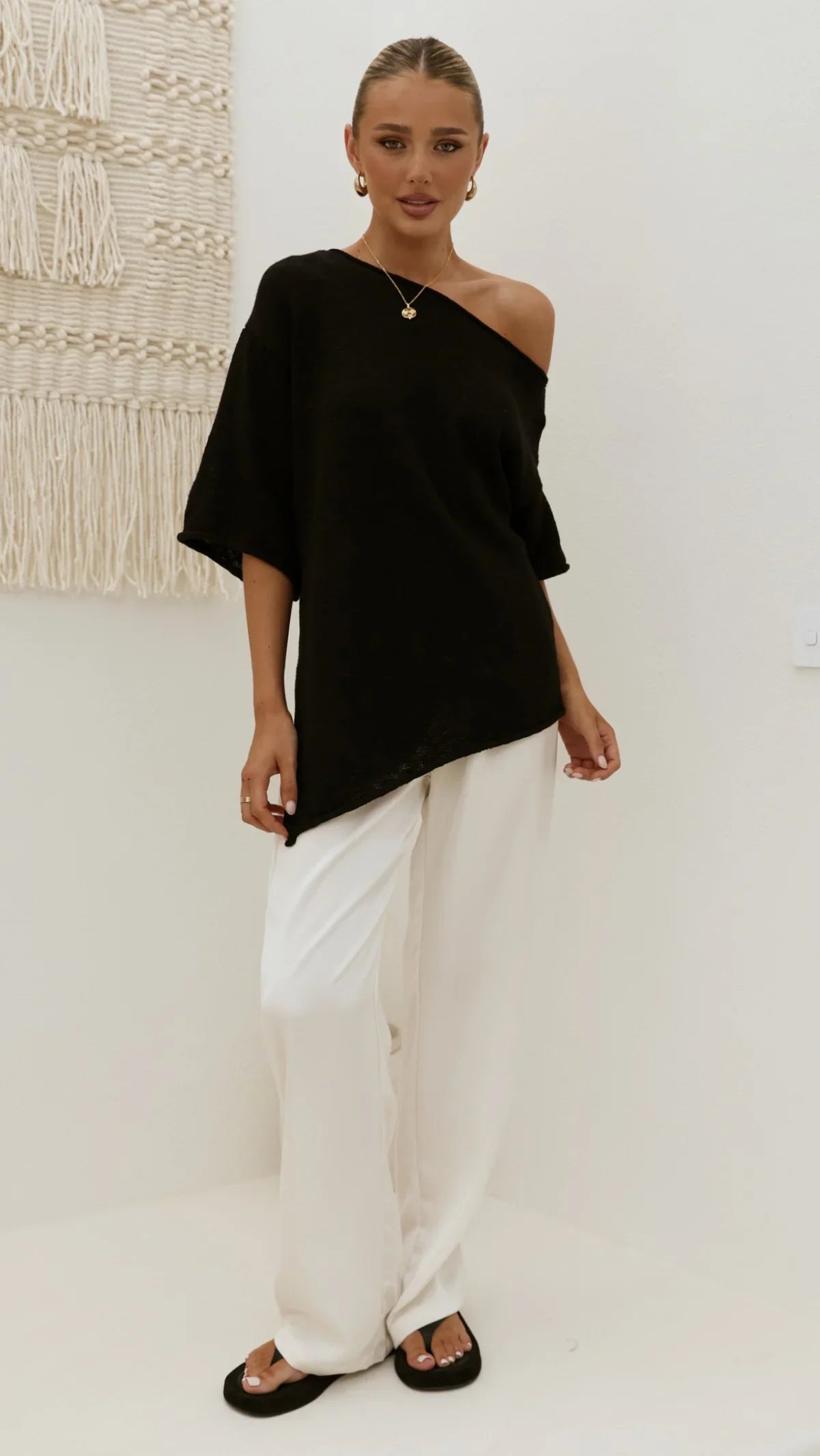 Keisha Off The Shoulder Top Black