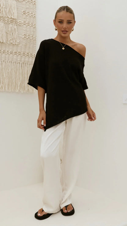 Keisha Off The Shoulder Top Black