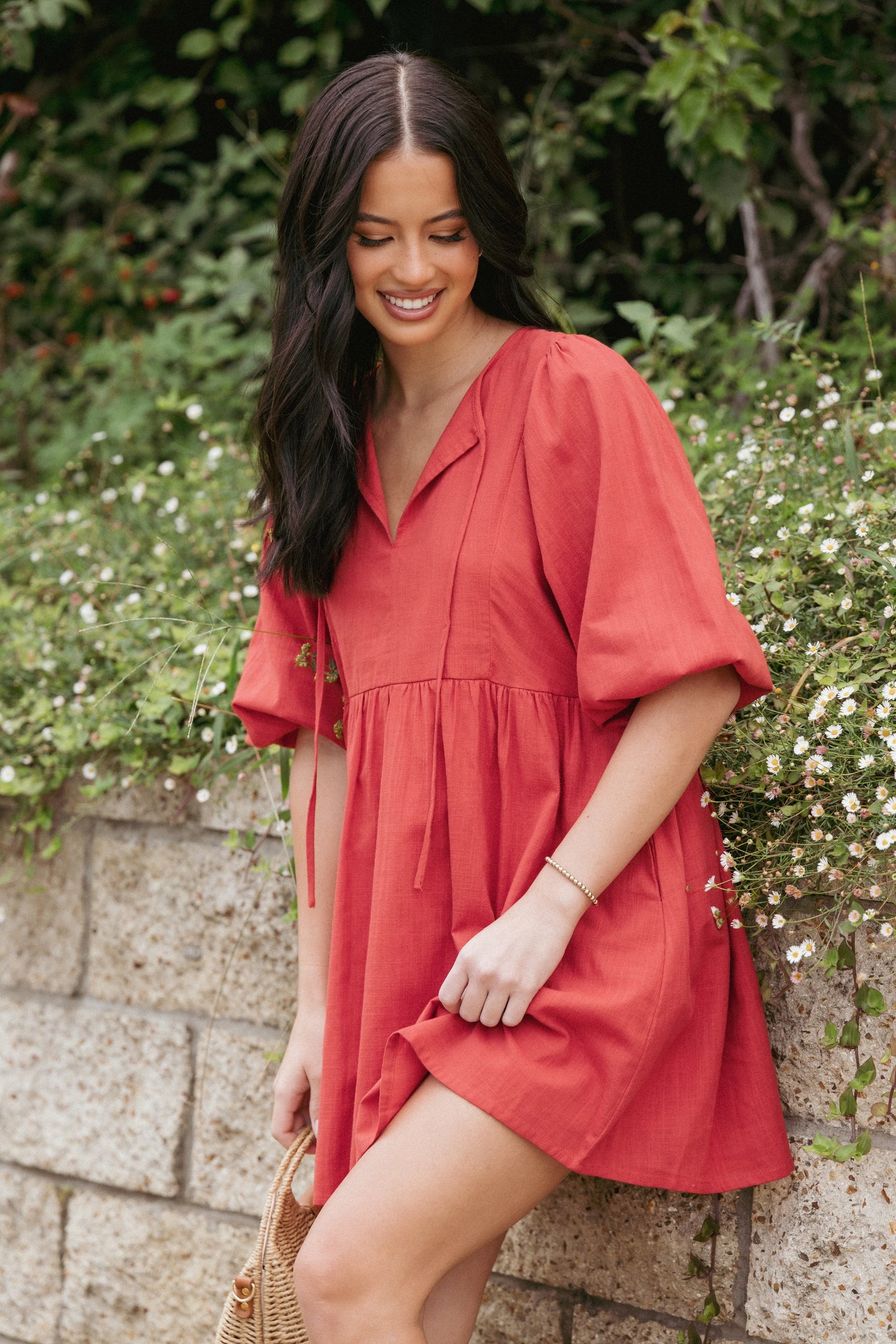 Cinzia Mini Dress Red
