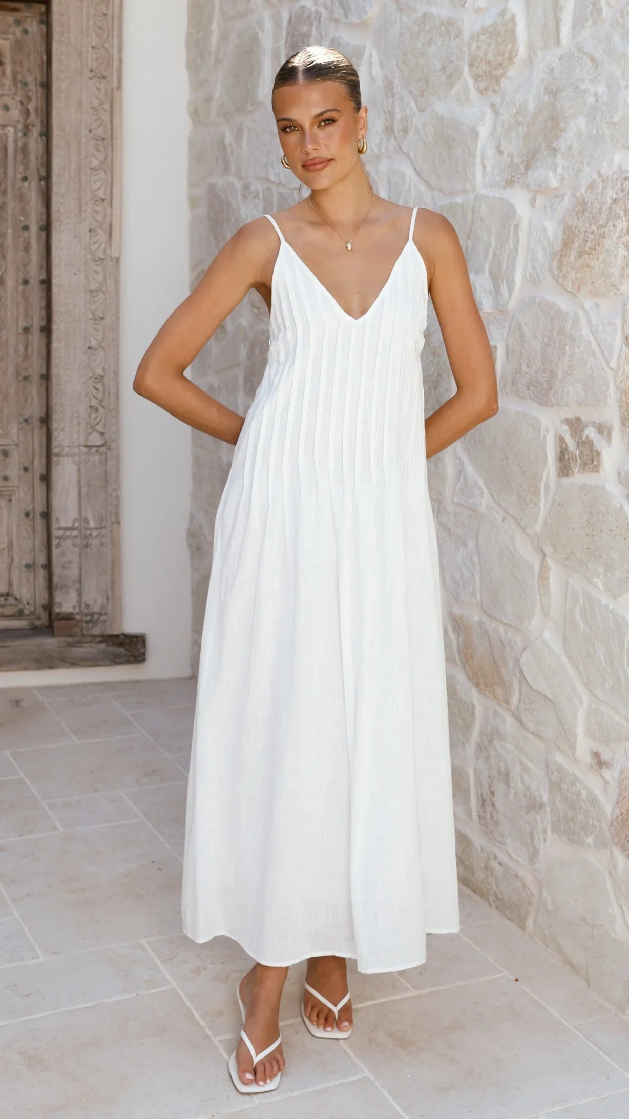 Aspen Maxi Dress White