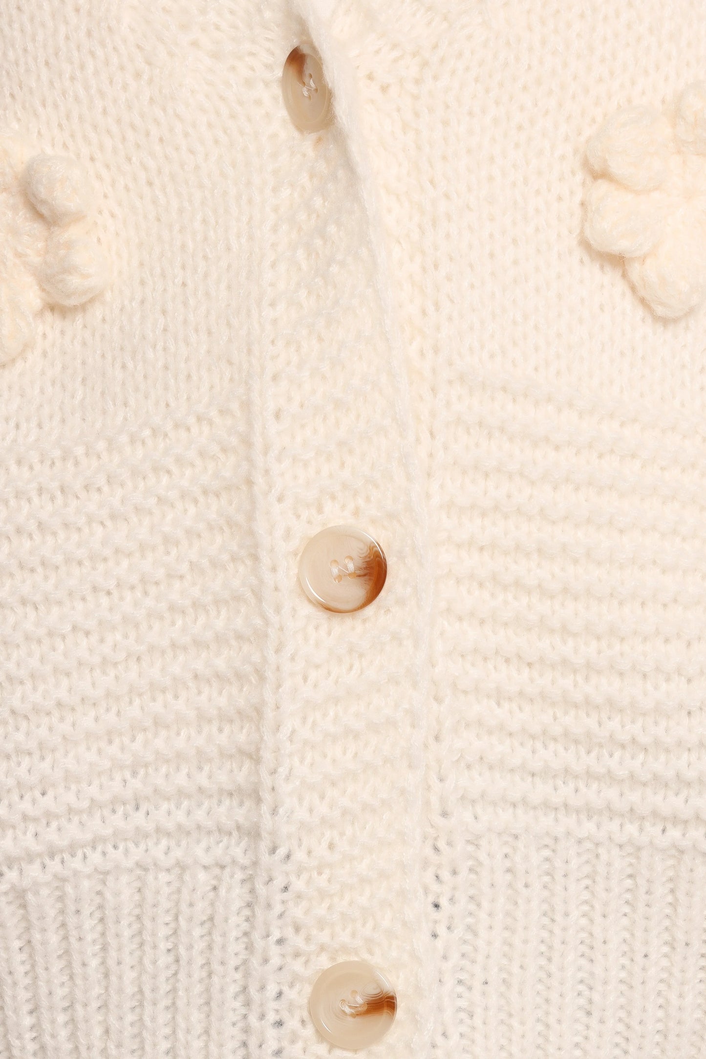Harlee Flower Cardigan White
