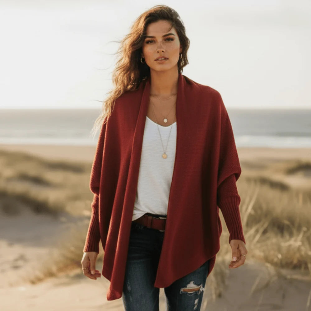 Oversized Batwing Knit Cardigan