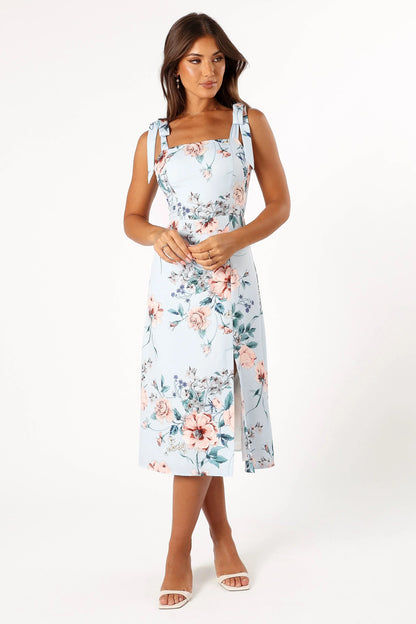 Laurel Dress Blue Floral