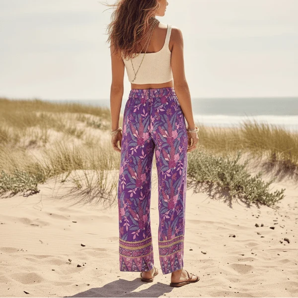 Wild Orchid Boho Wide Leg Pants