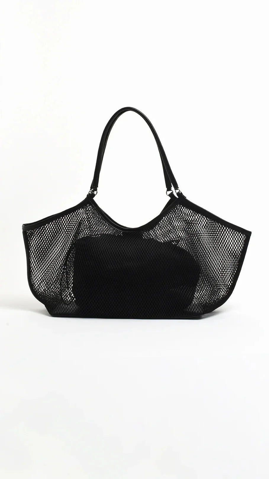 Sporty Weave Tote Black