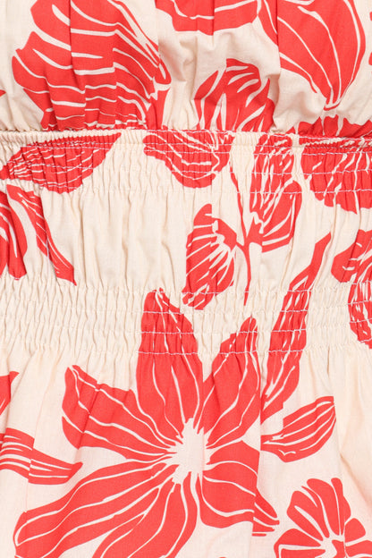 Luna Short Set Red Floral