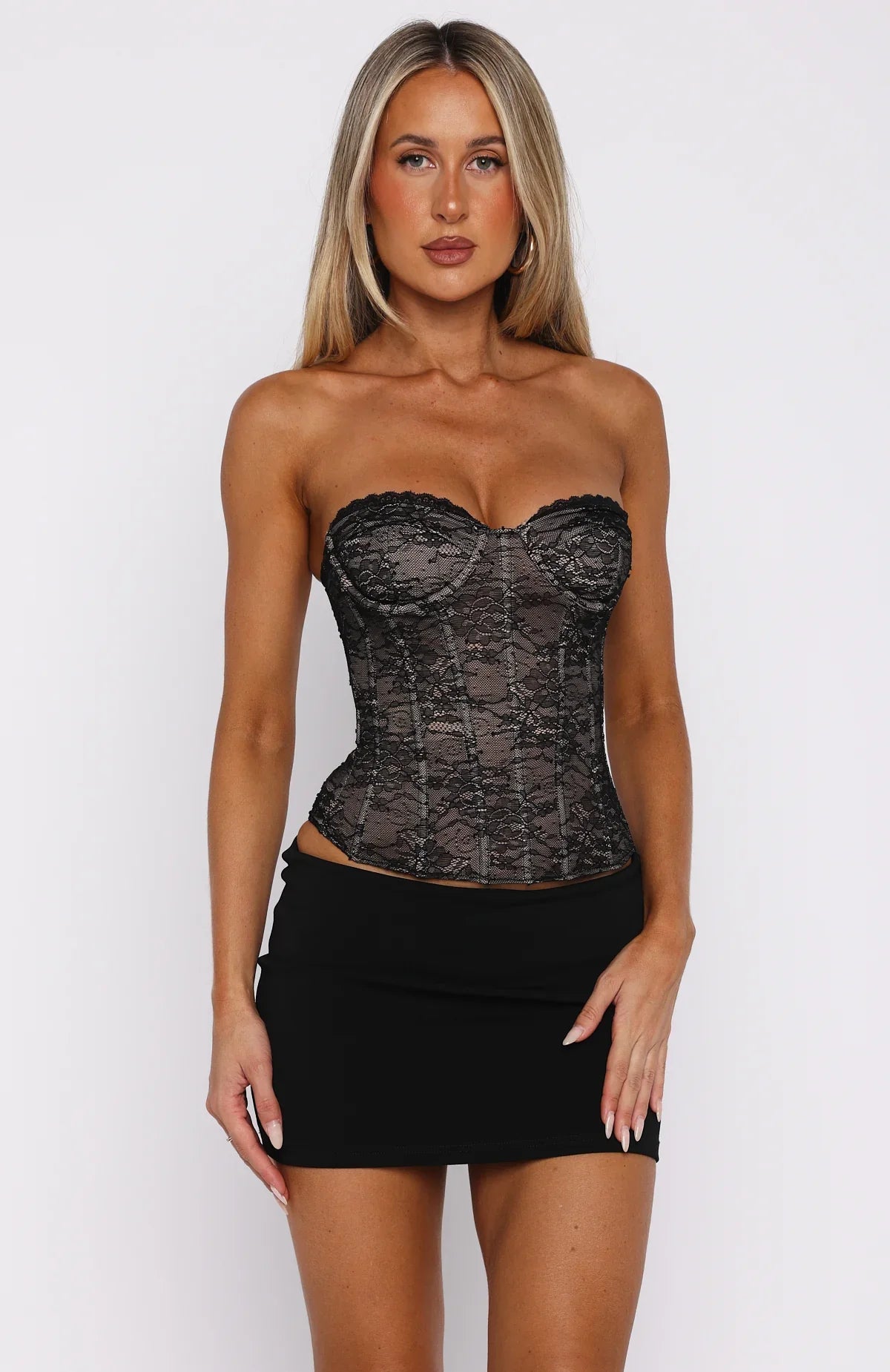 Fifth Avenue Flex Strapless Bustier Black
