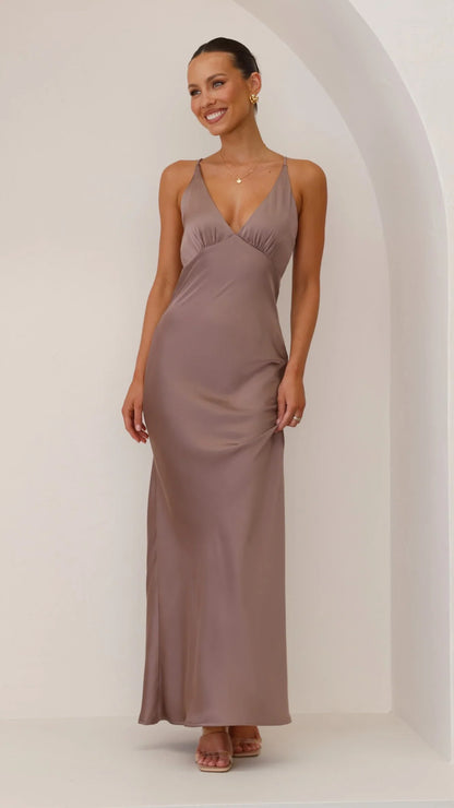 Ziah Maxi Dress Mushroom