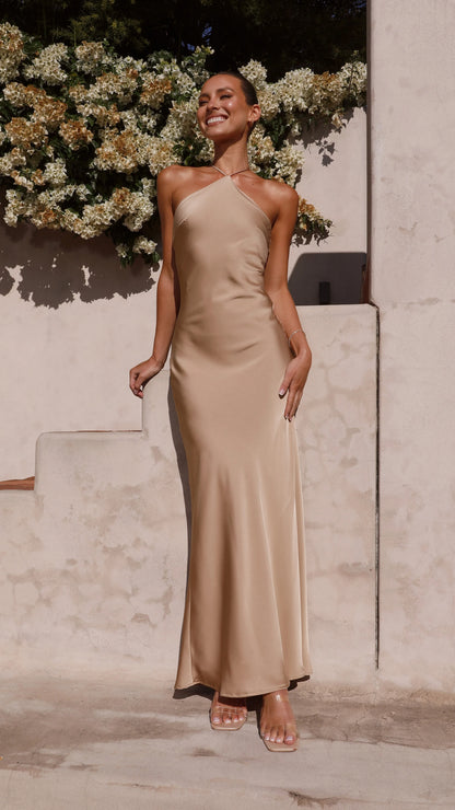 Chiara Maxi Dress Latte