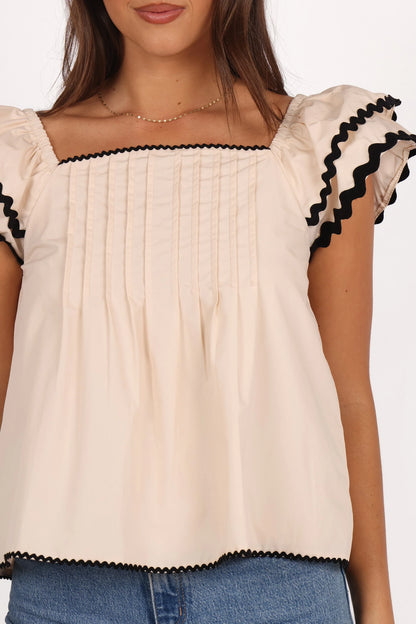 Lilliana Top Ecru