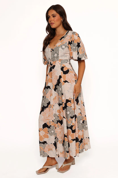 Tiarni Maxi Dress Black Floral