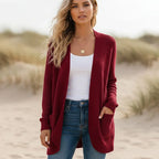 Boho Long Knit Cardigan with Pockets