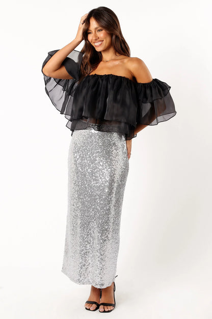 Deedi Off Shoulder Top Black