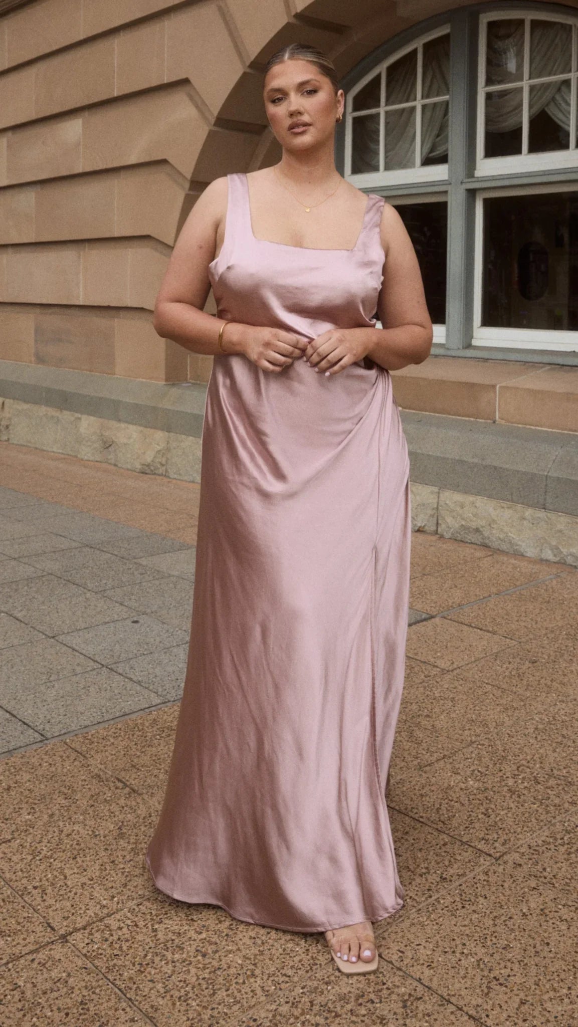 Alaria Maxi Dress Dusty Pink