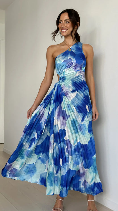 Laken Maxi Dress Blue Floral