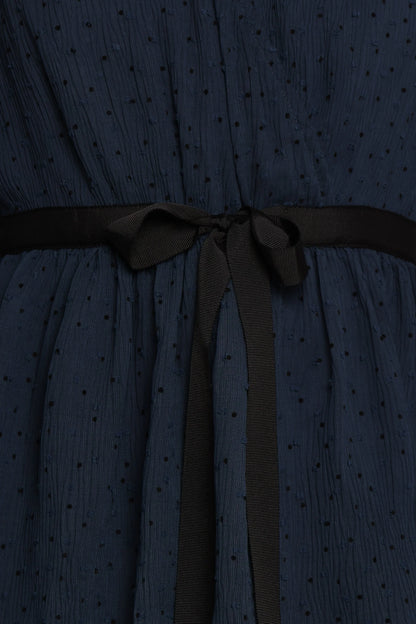 Antoinette Long Sleeve Tiered Maxi Dress Navy