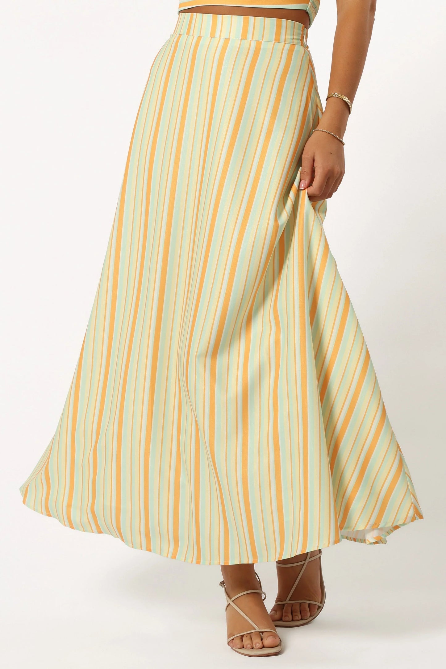 Serafina Two Piece Set Orange Stripe