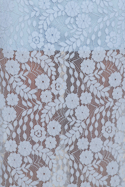 Brittany Lace Maxi Skirt Blue