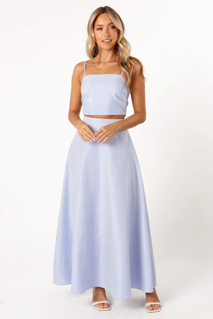 Lala Two Piece Set Blue Stripe