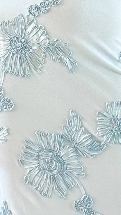Darlee Maxi Dress Baby Blue Floral