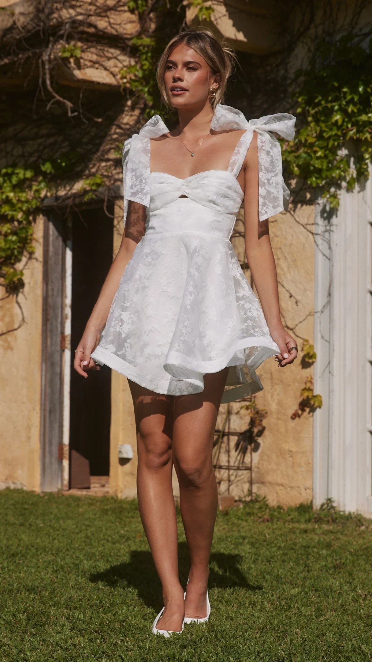 Karis Mini Dress White