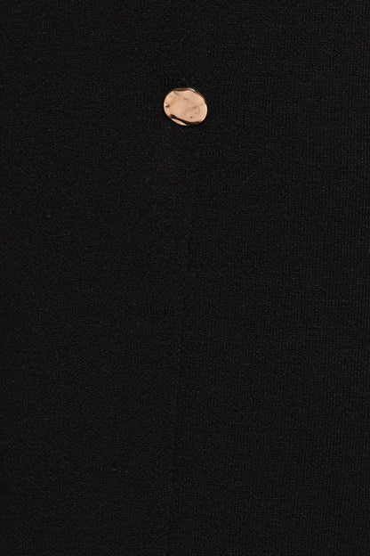 Jett Large Button Cardigan Black