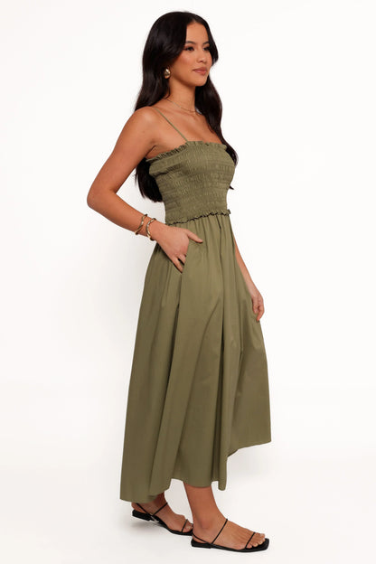 Nigella Maxi Dress Olive Green