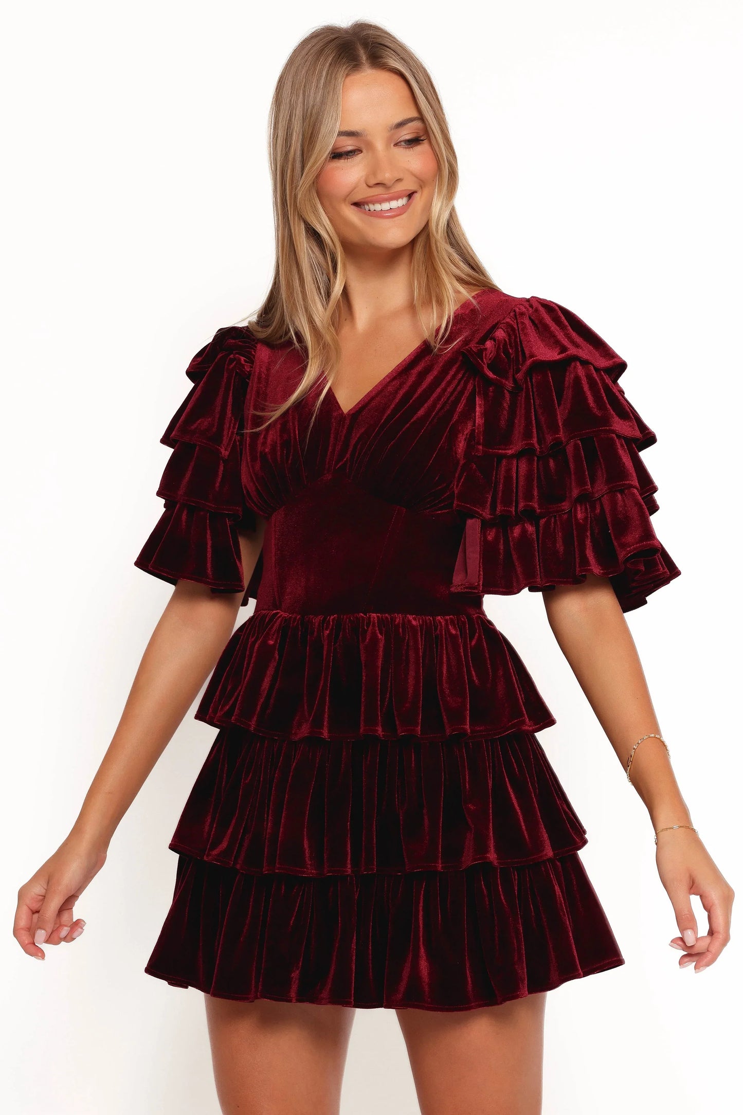 Agnes Mini Dress Wine