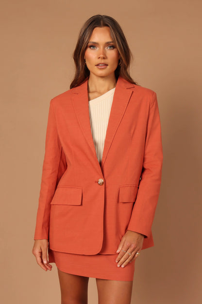 Manhattan Blazer Rust
