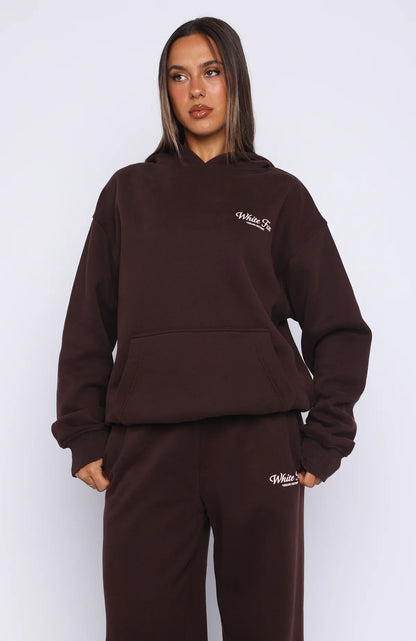 Verano Sixteen Lilia Oversized Hoodie Chocolate