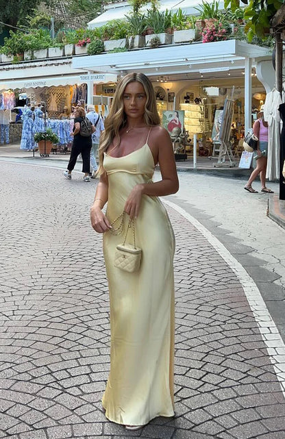 Its Not The Same Maxi Dress Lemon
