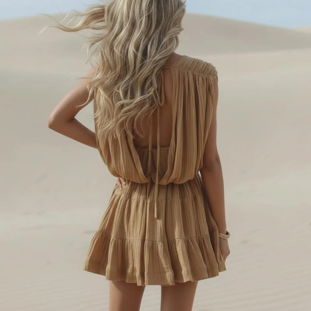 Boho Beach Cover Up Mini Dress