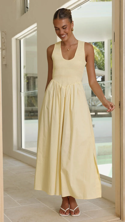 Amira Maxi Dress Yellow