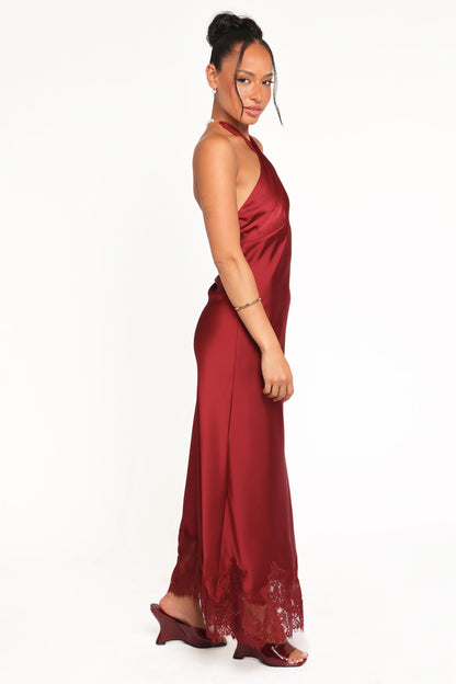 Jeannie Maxi Dress Dark Red