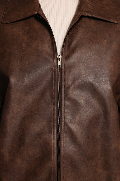 Zoe Bomber Jacket Brown