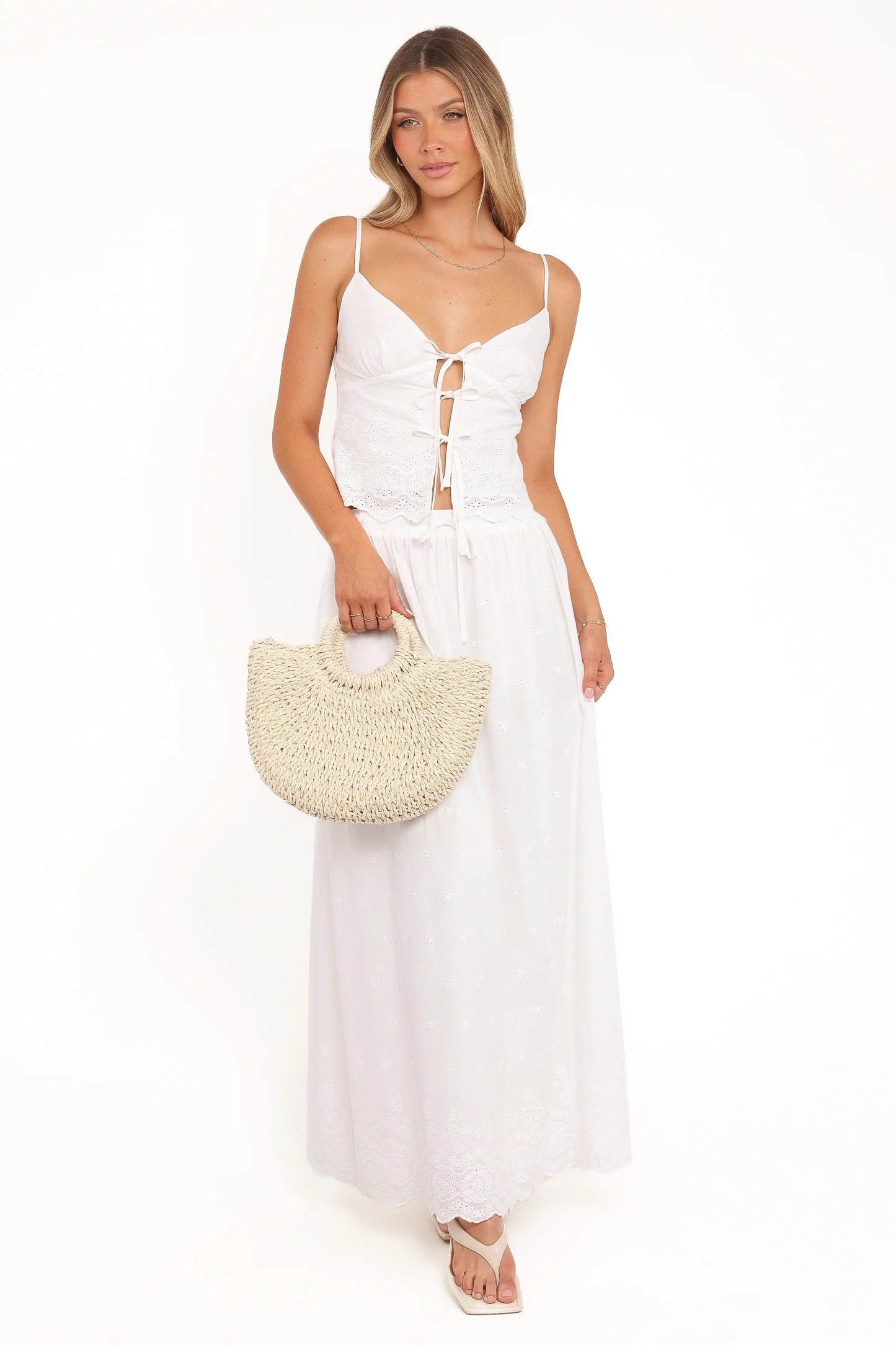 Blaire Skirt Set White