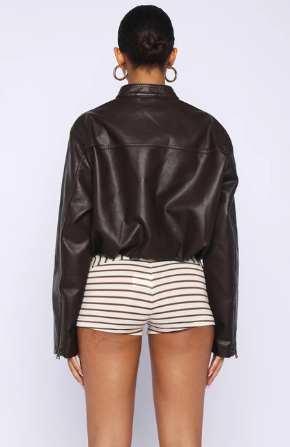 Put In Effort Jacket Chocolate