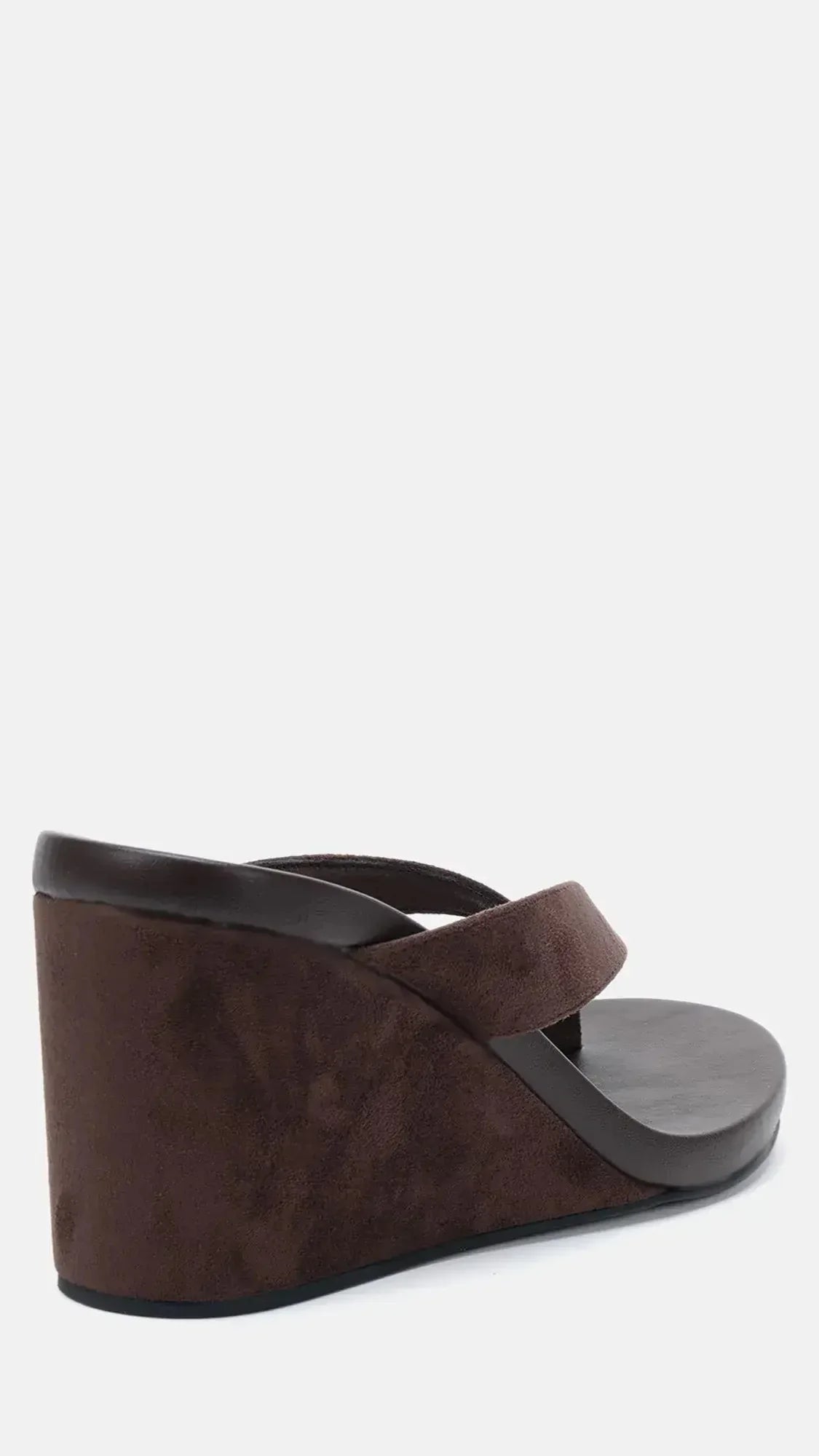 Baci Wedge Espresso Suede