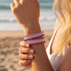 Leather Rhinestone Bracelet