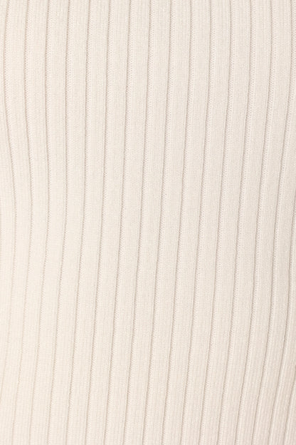 Yara Rib Knit Top White